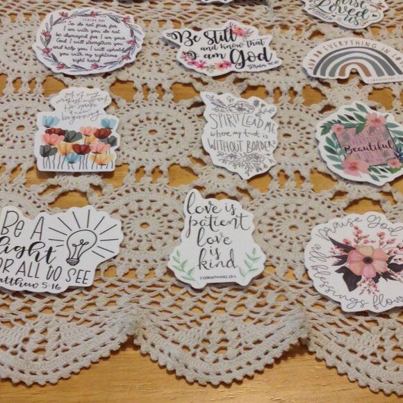 Bible Quotes and Christian Inspiration Stickers Bundle - Picture 2 of 6